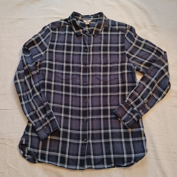 Woolrich Tops - Woolrich Plaid Flannel Button Down Shirt Women's Size Medium